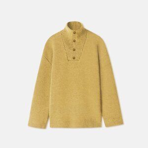 Nanushka- Zuma Fluffy Knit Sweater- Camel